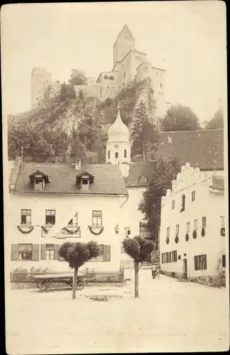 Foto Ak Kipfenberg in Oberbayern, Marktplatz, Burg, Pfarrkirche