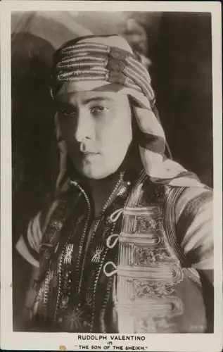 Ak Schauspieler Rudolph Valentino, Portrait, Film the Son of the Sheikh