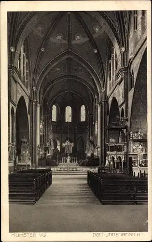 Ak Münster in Westfalen, Dom, Innenansicht, Altar