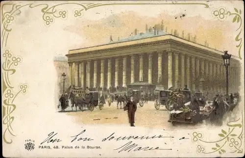 Litho Paris II., Palais de la Bourse