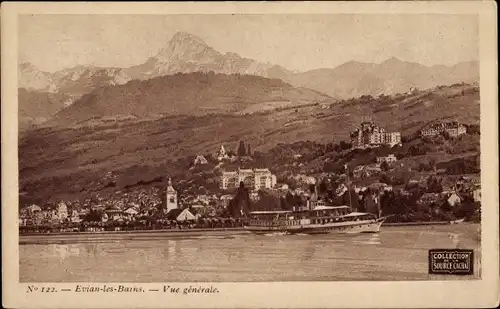 Ak Évian les Bains Haute Savoie, Gesamtansicht
