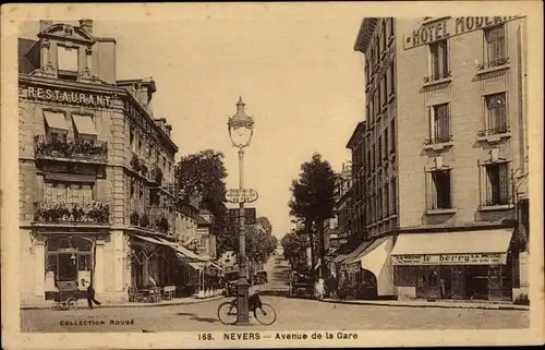 Ak Nevers Nièvre, Avenue de la Gare