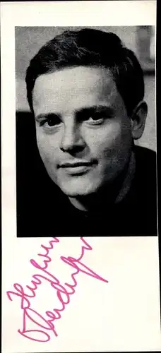 Autogrammkarte Schauspieler Bernd Oberdorfer, Portrait, Autogramm