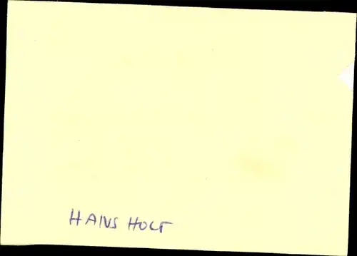 Autogrammkarte Schauspieler Hans Holt, Portrait, Autogramm