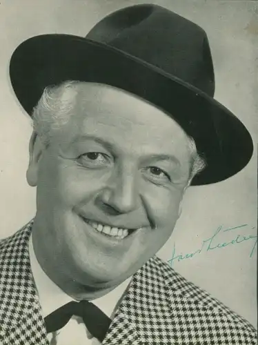 Autogrammkarte Schauspieler Hans Ludwig, Portrait, Autogramm