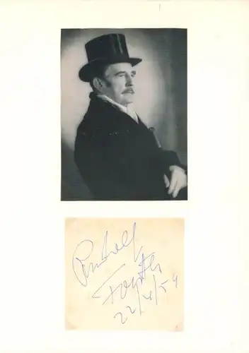 Autogrammkarte Schauspieler Rudolf Forster, Portrait, Autogramm