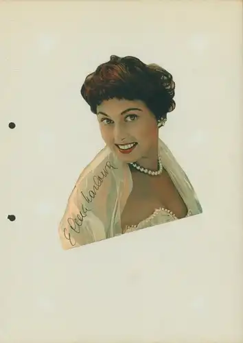 Autogrammkarte Schauspielerin Elma Karlowa, Portrait, Autogramm