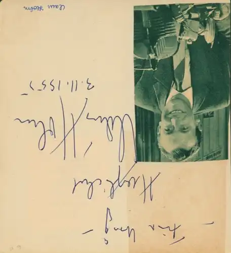 Autogrammkarte Schauspielerin und Sängerin Olive Moorefield, Portrait, Autogramm