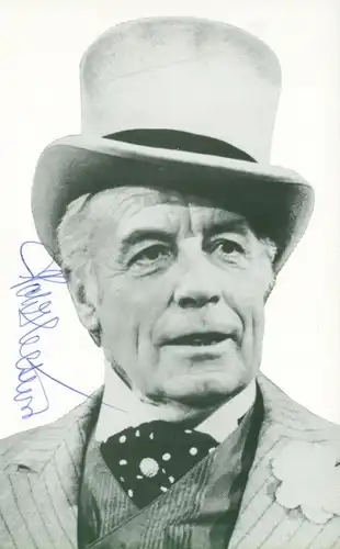 Autogrammkarte Schauspieler Johannes Heesters, Portrait, Autogramm