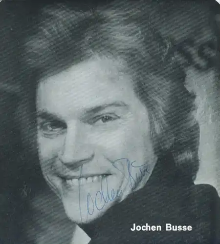 Autogrammkarte Schauspieler Jochen Busse, Portrait, Autogramm
