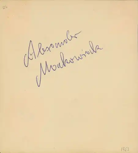 Autogrammkarte Schauspielerin Lonny Kellner, Portrait, Autogramm