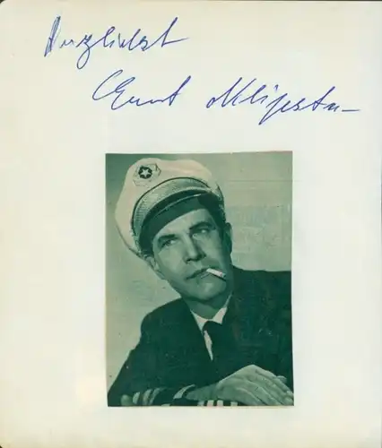 Autogrammkarte Schauspieler Ernst von Klipstein, Portrait, Autogramm