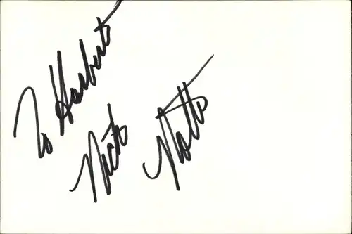 Autogrammkarte Schauspieler Nick Nolte, Autogramm