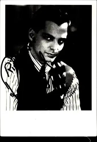Autogrammkarte Schauspieler Richard Grieco, Portrait, Autogramm