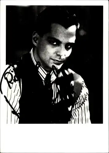 Autogrammkarte Schauspieler Richard Grieco, Portrait, Autogramm