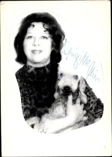 Foto Autogramm Schauspielerin Brigitte Mira, Portrait