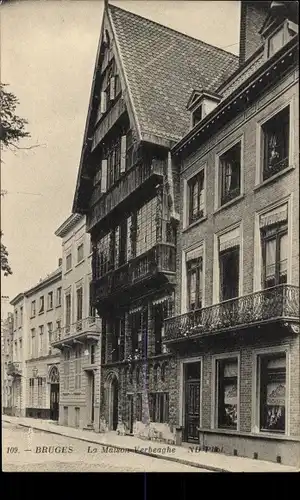 Ak Brügge Brügge Flandern Westflandern, Maison Verbeaghe