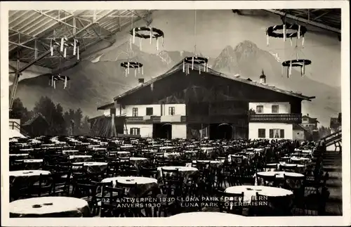 Ak Antwerpen Flandern, Weltausstellung 1930, Lunapark, Oberbayern