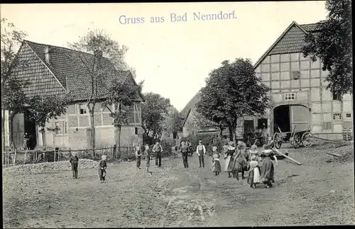 Ak Bad Nenndorf, Blick auf Bauernhof mit Kindern