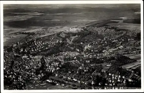 Ak Coburg in Oberfranken, Luftaufnahme