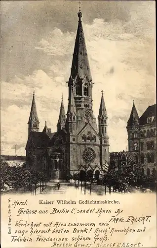 Ak Berlin Charlottenburg, Kaiser Wilhelm Gedächtniskirche