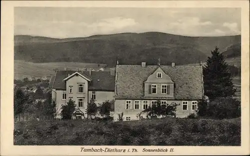 Ak Tambach Dietharz im Thüringer Wald, Haus Sonnenblick II. mit Umgebung