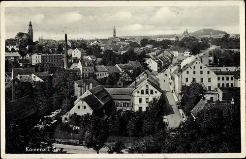 Ak Kamenz Sachsen, Stadtpanorama
