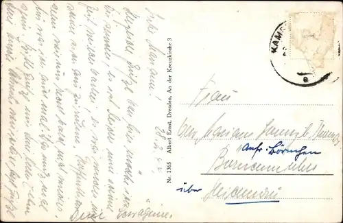 Ak Kamenz Sachsen, Stadtpanorama