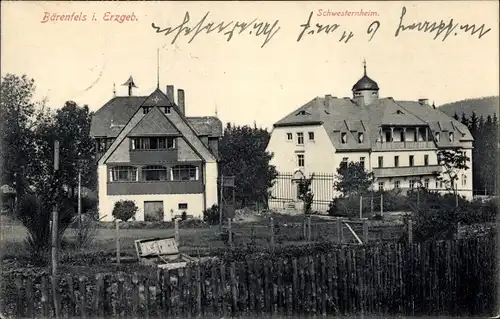 Ak Bärenfels Altenberg im Erzgebirge, Schwesternheim