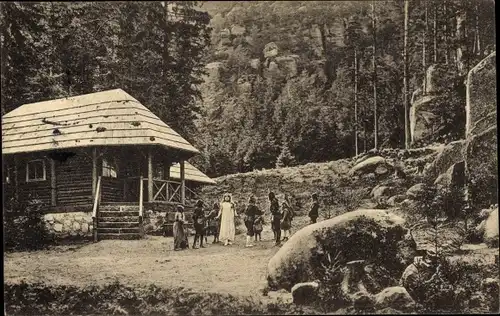 Ak Oybin in der Oberlausitz, Waldtheater, Waldkönigs Hochzeit