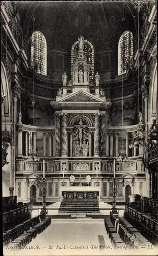 Ak London City England, St. Paul's Cathedral, Chor