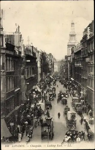 Ak London City England, Cheapside
