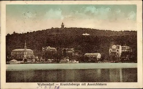 Ak Woltersdorf bei Berlin, Kranichsberge, Aussichtsturm