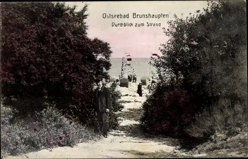 Ak Ostseebad Brunshaupten Kühlungsborn, Strand