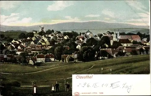 Ak Clausthal Zellerfeld im Oberharz, Panorama