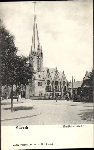 Ak Hansestadt Lübeck, Matthäi-Kirche