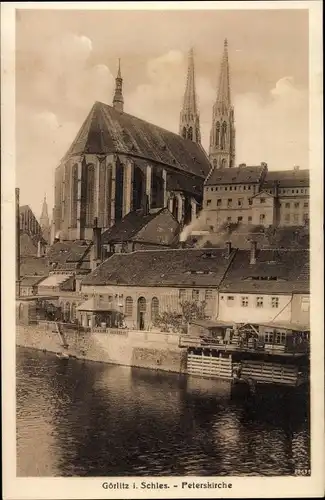 Ak Görlitz in der Lausitz, Peterskirche