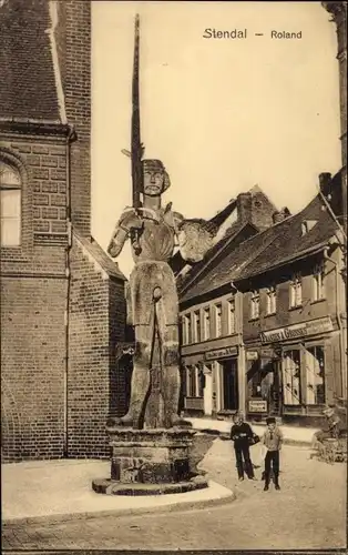 Ak Stendal in der Altmark, Roland