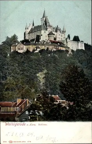 Ak Wernigerode im Harz, Schloss