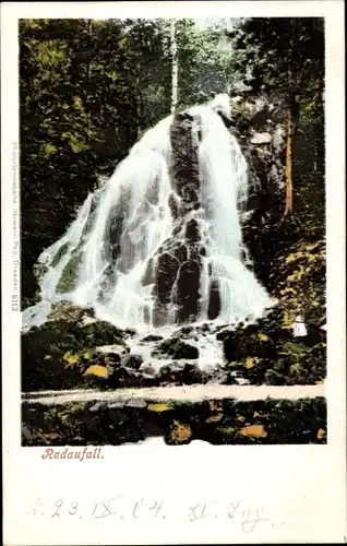 Ak Bad Harzburg am Harz, Radaufall, Wasserfall