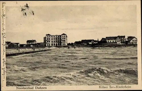 Ak Nordseebad Duhnen Cuxhaven, Kölner See-Kinderheim