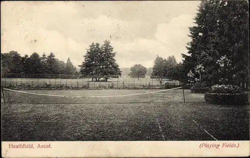 Ak Ascot Berkshire England, Heathfield, Playing Fields