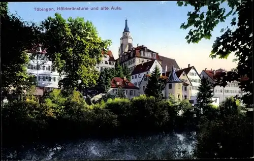 Ak Tübingen am Neckar, Hölderlinsturm, Alte Aula