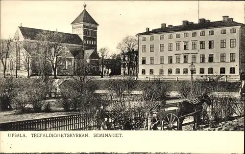 Ak Upsala Uppsala Schweden, Trefaldighetskyrkan, Seminariet