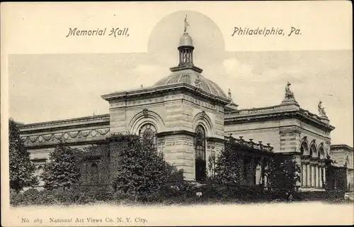 Ak Philadelphia Pennsylvania USA, Memorial Hall