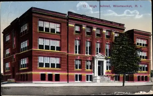 Ak Woonsocket Rhode Island USA, High School