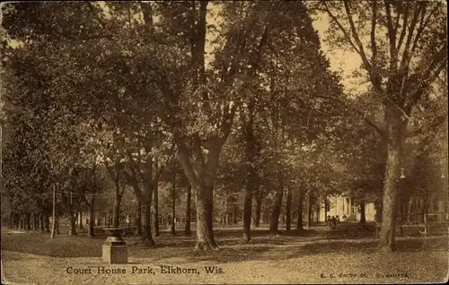Ak Elkhorn Wisconsin USA, Court House Park