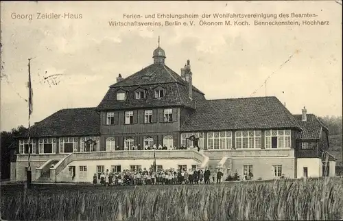 Ak Benneckenstein Oberharz, Georg Zeidler Haus