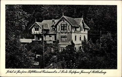 Ak Neuwerk an der Bode Altenbrak Thale im Harz, Hotel Heinrich Röbbeling, Brücke