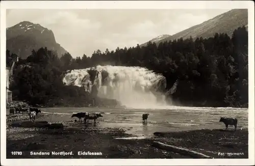 Ak Sandane Sandene Norwegen, Nordfjord, Eidsfossen